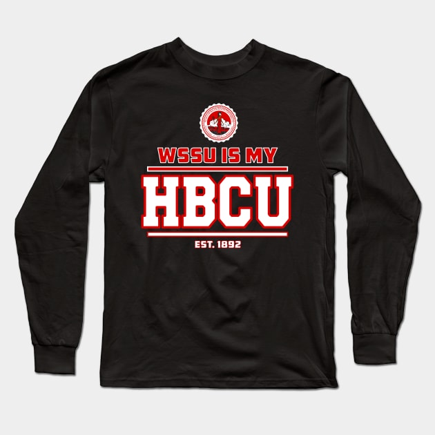 Winston Salem State 1892 University Apparel Long Sleeve T-Shirt by HBCU Classic Apparel Co